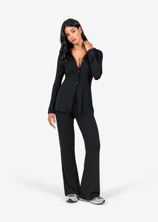 Women's Longline Cardigan Black
