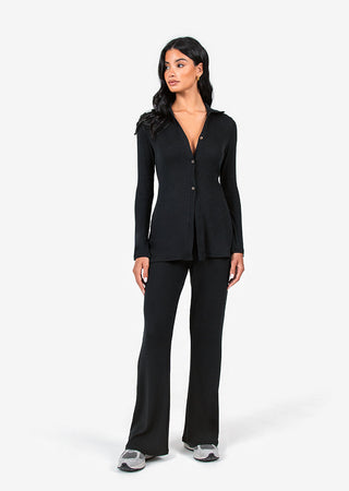 Women's Longline Cardigan Black