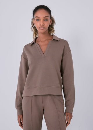 Women's Collar Sweater Walnut