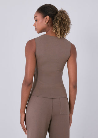 Women's Scoop Neck Tank Walnut