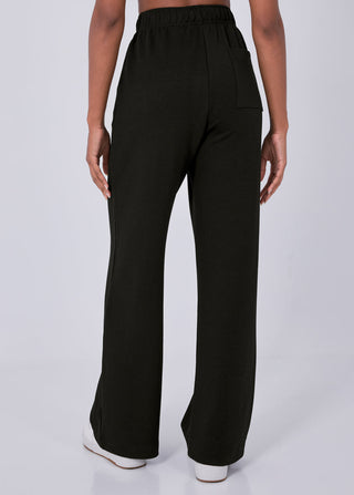 Women's Straight Leg Short Length Pants Black