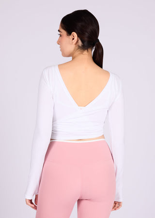 Women’s Wrap Top White