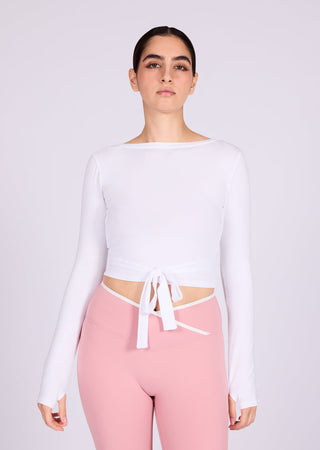 Women’s Wrap Top White
