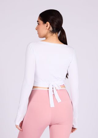 Women’s Wrap Top White