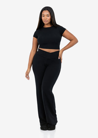 Women's Straight Leg Pants Black