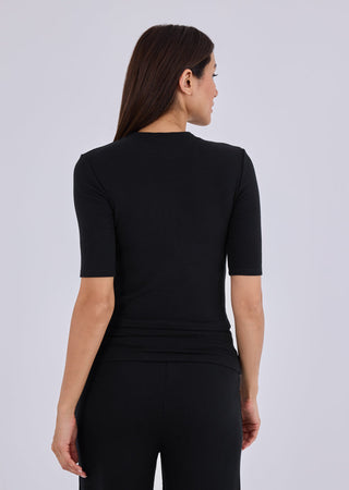 Women's Half Sleeve Tee Black