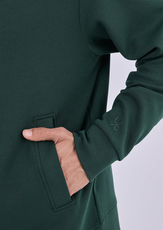 Men's Zip Up Hoodie Deep Teal