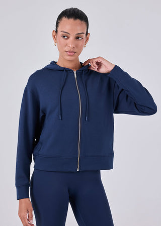 Women's Zip Up Hoodie Dark Navy