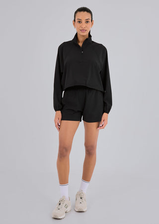 Women's Half Zip Jacket Black