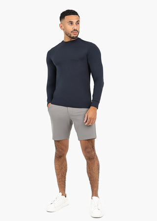 Men's Shorts Classic Fit -8"R Pebble Grey