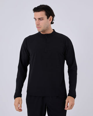 Men's Half-Zip Top Black Onyx