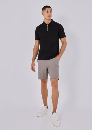 Men's Half-Zip Polo Black