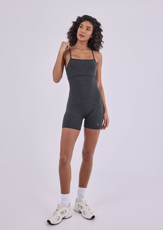 Women's Onesie Dark Grey Marl