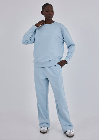 Oversized Sweater Unisex Blue Mist
