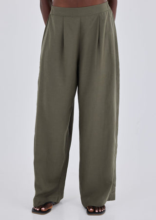 Women's Relaxed Pants Khaki Green
