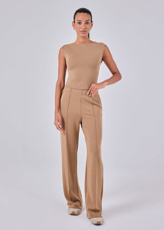 Women's Straight Leg Pants Camel