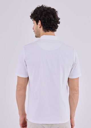 Men's Open Polo Ivory
