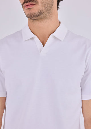 Men's Open Polo Ivory