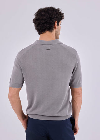 Men's Polo Silver Grey