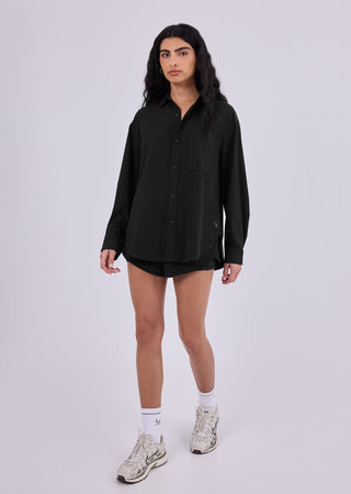Women's Button Up Shirt Black