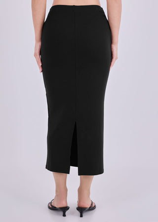 Women's Ruched Front Skirt Black