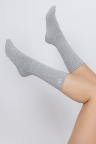 Slouch Socks Heather Grey (2 Pairs)