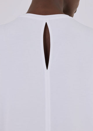 Women’s Split Back Tee White