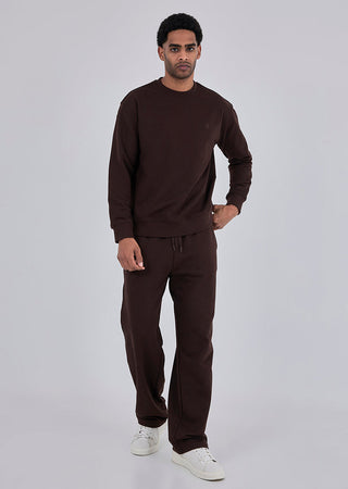 Oversized Unisex Sweat Pants Dark Cocoa