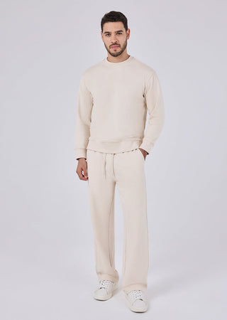 Unisex Oversized Sweat Pants Ecru