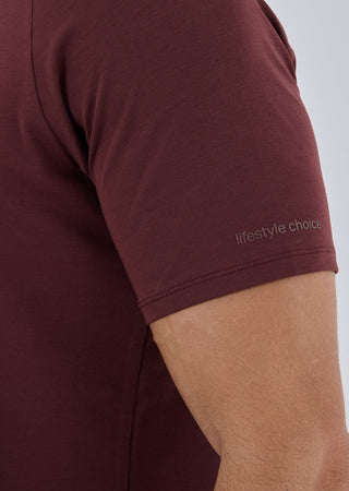 Men's Tee Dark Burgundy
