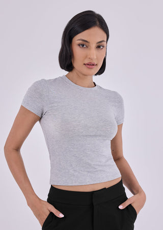 Women's Classic Tee Grey Marl