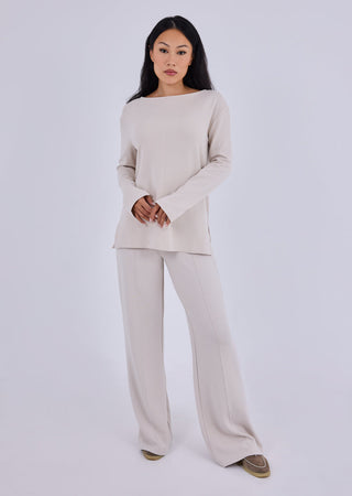 Women's Long Sleeve Top Bone