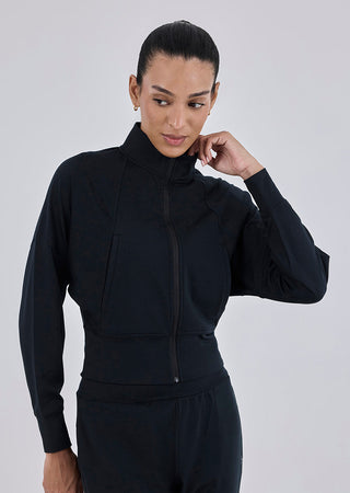 Women's Zip Up Black
