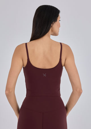 Women's Wrap Cami Top Dark Burgundy